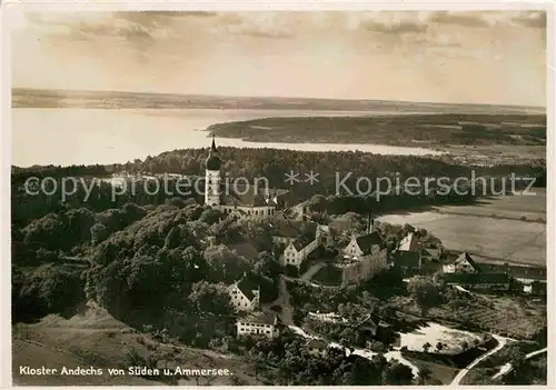 AK / Ansichtskarte Andechs Fliegeraufnahme Kloster  Kat. Andechs