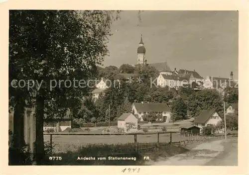 AK / Ansichtskarte Andechs Blick vom Stationenweg Kat. Andechs