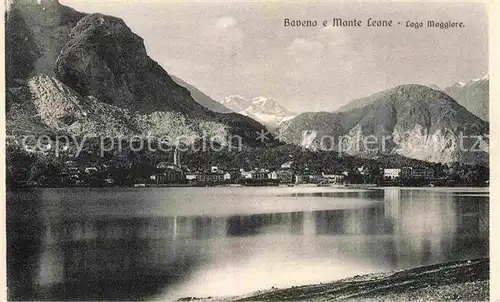 AK / Ansichtskarte Baveno e Monte Leone Alpenpanorama Kat. Lago Maggiore