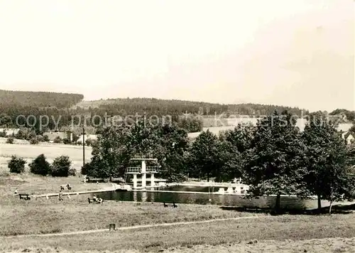 AK / Ansichtskarte Ehrenfriedersdorf Erzgebirge Schwimmbad Kat. Ehrenfriedersdorf