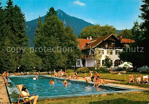 AK / Ansichtskarte Marquartstein Gaestehaus im Marienbad Swimmingpool Kat. Marquartstein