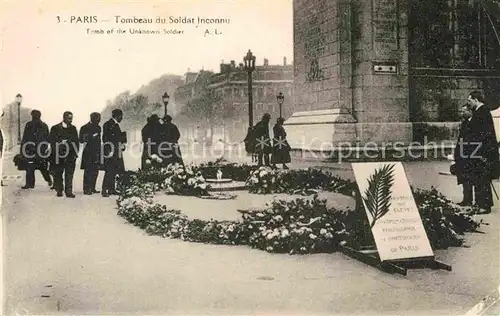 AK / Ansichtskarte Paris Tombeau du Soldat Inconnu Kat. Paris