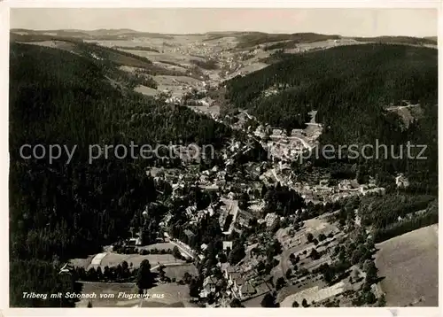 AK / Ansichtskarte Triberg Schwarzwald Fliegeraufnahme Kat. Triberg im Schwarzwald