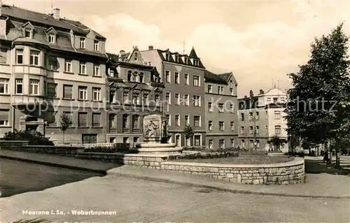 AK / Ansichtskarte Meerane Weberbrunnen Kat. Meerane