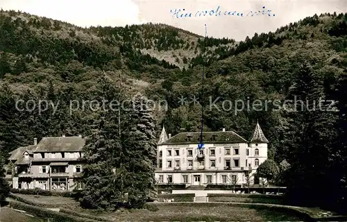 AK / Ansichtskarte Badenweiler Sanatorium Schloss Hausbaden Kurort im Schwarzwald Kat. Badenweiler