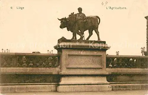 AK / Ansichtskarte Liege Luettich Monument l Agriculture Kat. Luettich