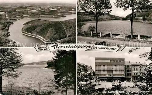 AK / Ansichtskarte Luedenscheid Panorama Stausee Versetalsperre Partie am Strassenstern Kat. Luedenscheid