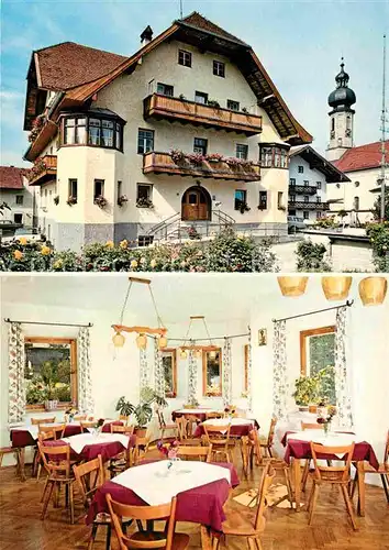 AK / Ansichtskarte Vachendorf Oberbayern Gasthaus zur Post Gastraum Kat. Vachendorf