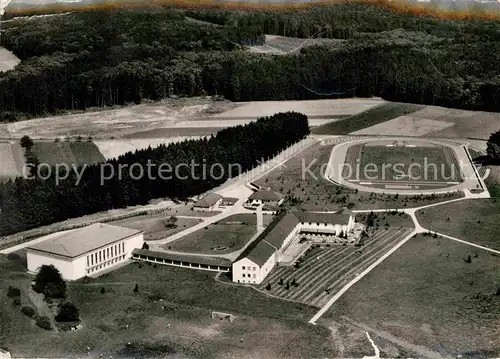 AK / Ansichtskarte Gruenberg Hessen Sportschule Hess Fussballverband Fliegeraufnahme Kat. Gruenberg