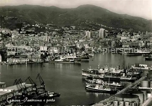 AK / Ansichtskarte Genova Genua Liguria Panorama Hafen Kat. Genova