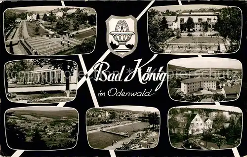 AK / Ansichtskarte Bad Koenig Odenwald Teilansichten Kurort Freibad Kurhaus  Kat. Bad Koenig