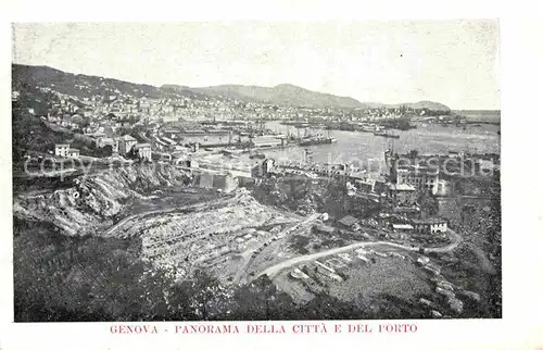 AK / Ansichtskarte Genova Genua Liguria Panorama della citta e del porto Kat. Genova