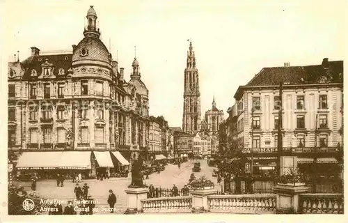 AK / Ansichtskarte Anvers Antwerpen Canal au Sucre Cathedrale Kat. 