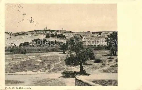 AK / Ansichtskarte Jerusalem Yerushalayim Blick vom Tempelplatz gegen oelberg Kat. Israel