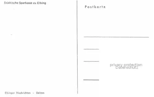 AK / Ansichtskarte Elbing Elblag Staedtische Sparkasse Kat. Elblag
