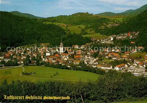 AK / Ansichtskarte Schoenau Schwarzwald Panorama Luftkurort im Wiesental Kat. Schoenau im Schwarzwald