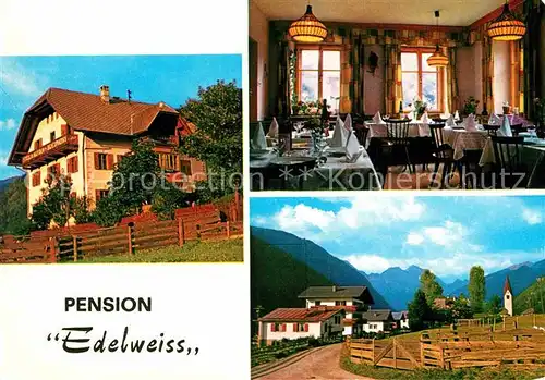 AK / Ansichtskarte Oberrasen Pension Edelweiss Gastraum Panorama