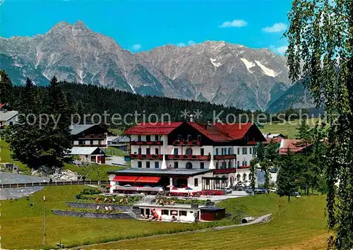 AK / Ansichtskarte Seefeld Tirol Hotel Wetterstein mit Wettersteingebirge Kat. Seefeld in Tirol
