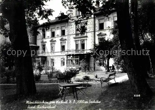 AK / Ansichtskarte Moenichkirchen Hotel Hochwechsel Kat. Moenichkirchen am Wechsel