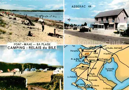 AK / Ansichtskarte Asserac Pont Mahe Sa Plage Camping Kat. Asserac