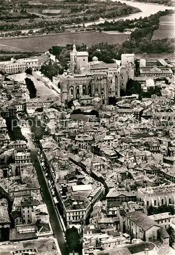 AK / Ansichtskarte Avignon Vaucluse Fliegeraufnahme Palast des Papstes Kat. Avignon