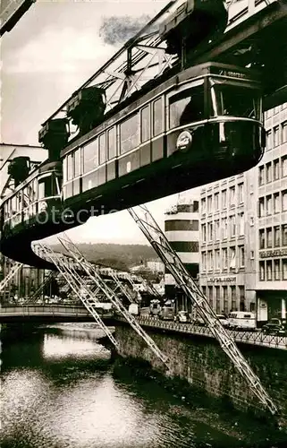 AK / Ansichtskarte Elberfeld Wuppertal Schwebebahn Schlossbleiche Kat. Wuppertal