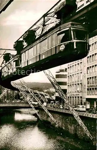 AK / Ansichtskarte Elberfeld Wuppertal Schwebebahn Schlossbleiche Kat. Wuppertal