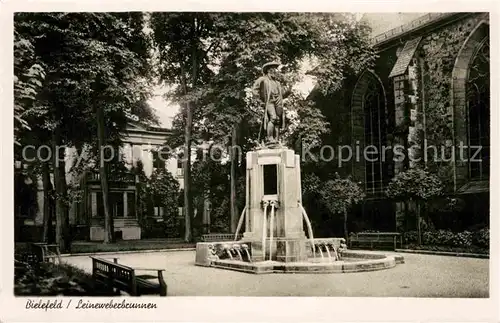 AK / Ansichtskarte Bielefeld Leineweberbrunnen Kat. Bielefeld