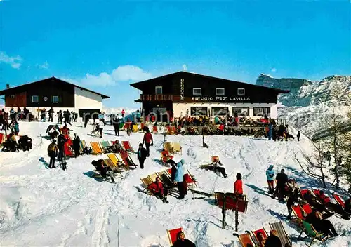 AK / Ansichtskarte Val Badia Dolomiten Rif. Piz la Villa Skigebiet Kat. Italien