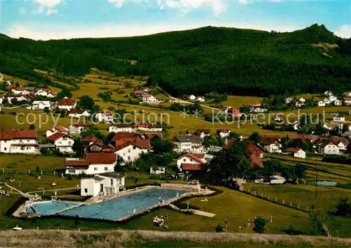 AK / Ansichtskarte Bodenmais Freibad und Silberberg Kat. Bodenmais