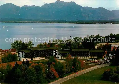 AK / Ansichtskarte Prien Chiemsee Fliegeraufnahme Medizinische Klinik St. Irmingard Kat. Prien a.Chiemsee