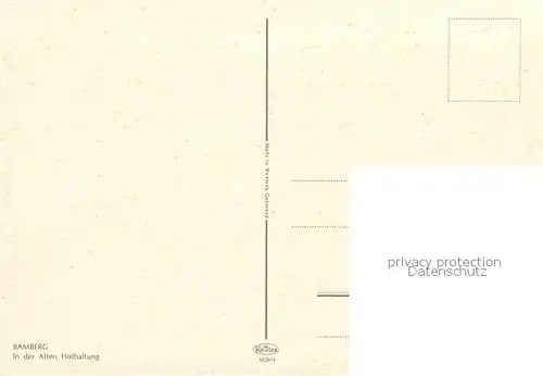 AK / Ansichtskarte Bamberg In der Alten Hofhaltung Kat. Bamberg