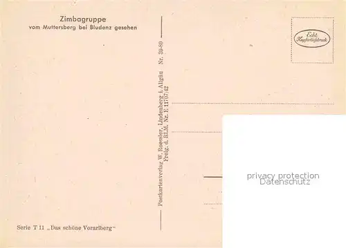 AK / Ansichtskarte Bludenz Vorarlberg Zimbagruppe Kat. Bludenz