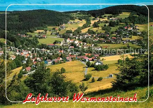 AK / Ansichtskarte Warmensteinach Panorama Kat. Warmensteinach Fichtelgebirge