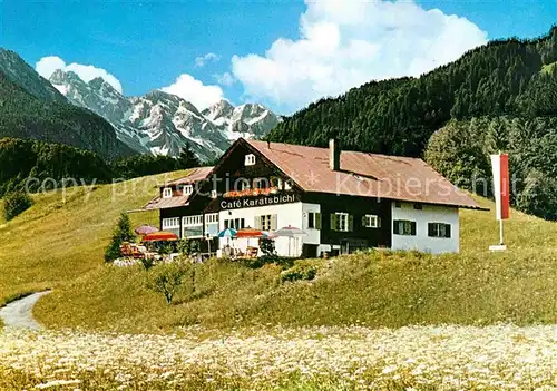 AK / Ansichtskarte Oberstdorf Gaststaette Cafe Karatsbichl Kat. Oberstdorf