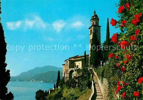 AK / Ansichtskarte Morcote Lago di Lugano Chiesa di Santa Maria