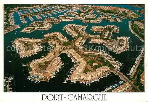 AK / Ansichtskarte Port Camargue Fliegeraufnahme Hafenanlage Kat. Le Grau du Roi