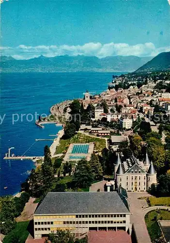 AK / Ansichtskarte Evian les Bains Haute Savoie Fliegeraufnahme Kat. Evian les Bains