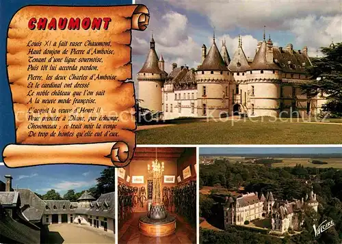 AK / Ansichtskarte Chaumont sur Loire Chateau Fliegeraufnahme Kat. Chaumont sur Loire