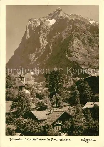 AK / Ansichtskarte Grindelwald Wetterhorn  Kat. Grindelwald