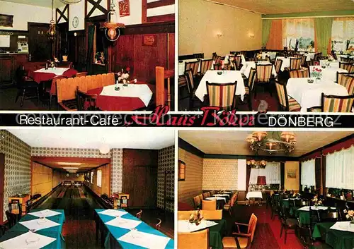 AK / Ansichtskarte Wuppertal Restaurant Cafe Haus Boeker Doenberg Kat. Wuppertal