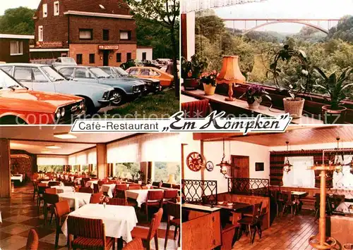 AK / Ansichtskarte Barmen Wuppertal Cafe Restaurant Em Koempken Kat. Wuppertal