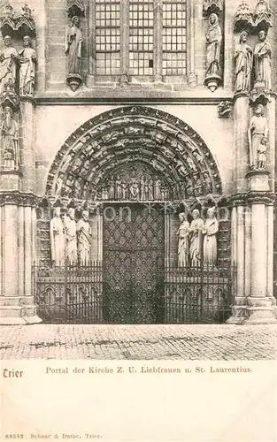 AK / Ansichtskarte Trier Portal der Kirche z U Liebfrauen und St Laurentius Kat. Trier