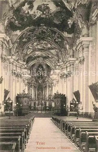 AK / Ansichtskarte Trier Paulinuskirche Inneres Kat. Trier