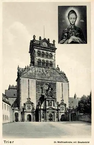 AK / Ansichtskarte Trier St Matthiaskirche mit Gnadenbild Kat. Trier