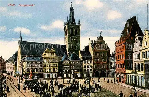 AK / Ansichtskarte Trier Mosel Hauptmarkt