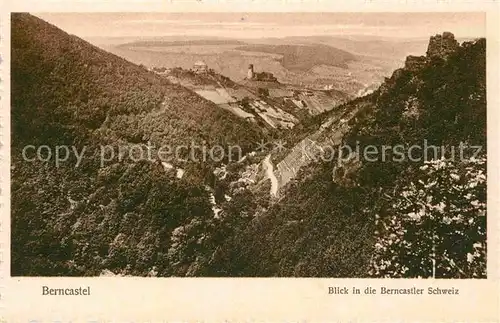 AK / Ansichtskarte Bernkastel Kues Blick in die Berncasteler Schweiz Kat. Bernkastel Kues