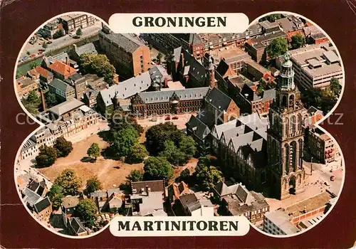 AK / Ansichtskarte Groningen Martinitoren Fliegeraufnahme Kat. Groningen