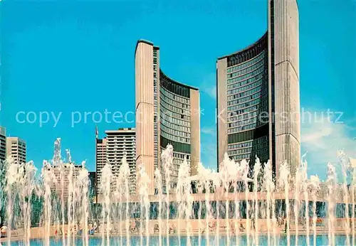 AK / Ansichtskarte Toronto Canada City Hall mit Brunnen Kat. Ontario