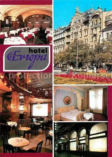 AK / Ansichtskarte Praha Prahy Prague Hotel Evropa Kat. Praha